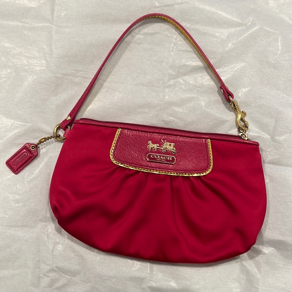 Pink Coach wristlet